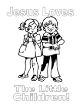 Free Bible Coloring Pages - God Loves Children