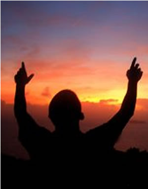 Fasting for God- Man Worshipping God Fasting for God- Man Worshipping God