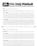 Christian Prayer Journal: Printable Bible Study Notebook Christian Prayer Journal: Printable Bible Study Notebook