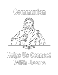 Free Bible Coloring Pages - Communion