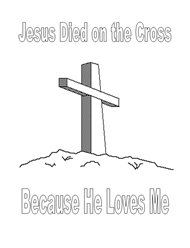 Free Bible Coloring Pages - Cross