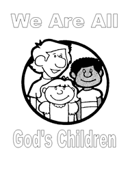 Free Bible Coloring Pages - God's Children