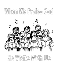 Free Bible Coloring Pages - Praise