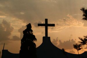 Choosing Faith or Fear - Cross at Dusk