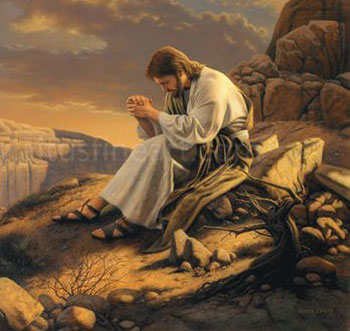 Christian Fasting: Jesus Praying in the Desert Christian Fasting: Jesus Praying in the Desert