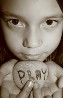 Prayer Christian Ecard-Girl holding prayer rock