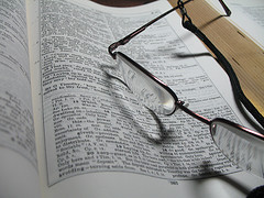 Best Bible Translation - Bible and reading glasses