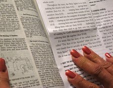 bible studing with notes